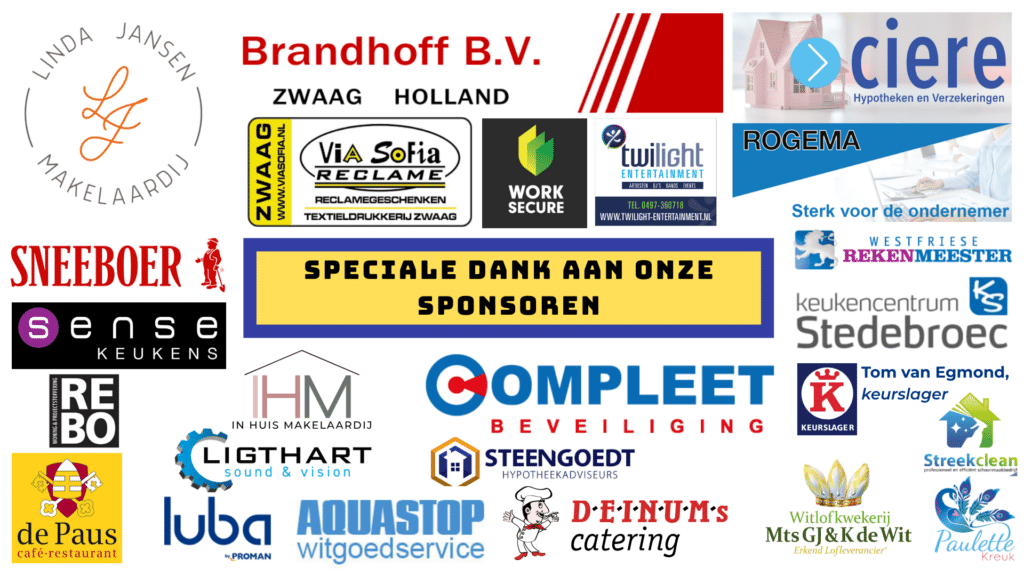 Alle Sponsoren Grootebroek Gaat Los 2025